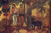 Paul Gauguin Holiday preparations oil painting on canvas